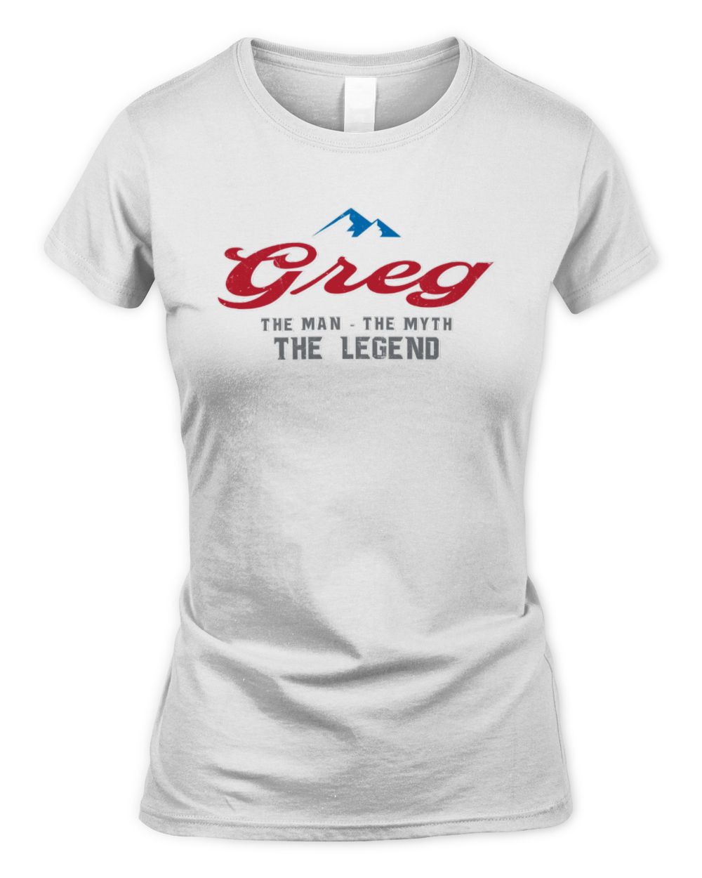 The Man The Myth The Legend Coors Light Beer T-Shirt GREG M1-S84 / Women's Standard T-Shirt / white