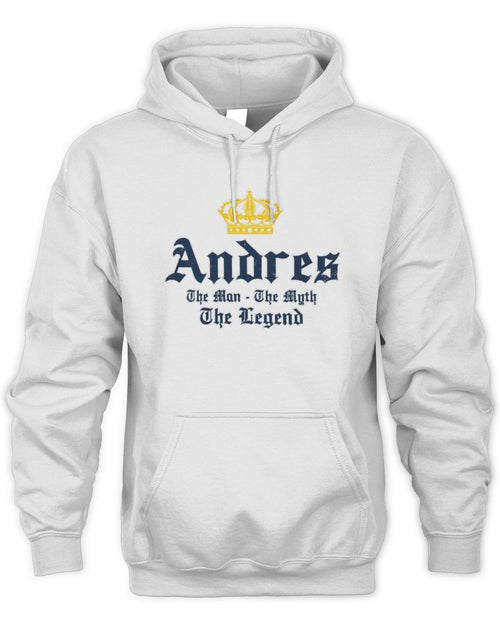 The Man The Myth The Legend Corona Beer T-Shirt ANDRES M1-S83 / Unisex Hoodie / white