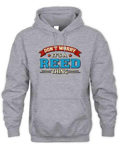Don't Worry It's a Your Name Thing Funny Retro T-Shirt REED M1-57 / Unisex Hoodie / sport grey