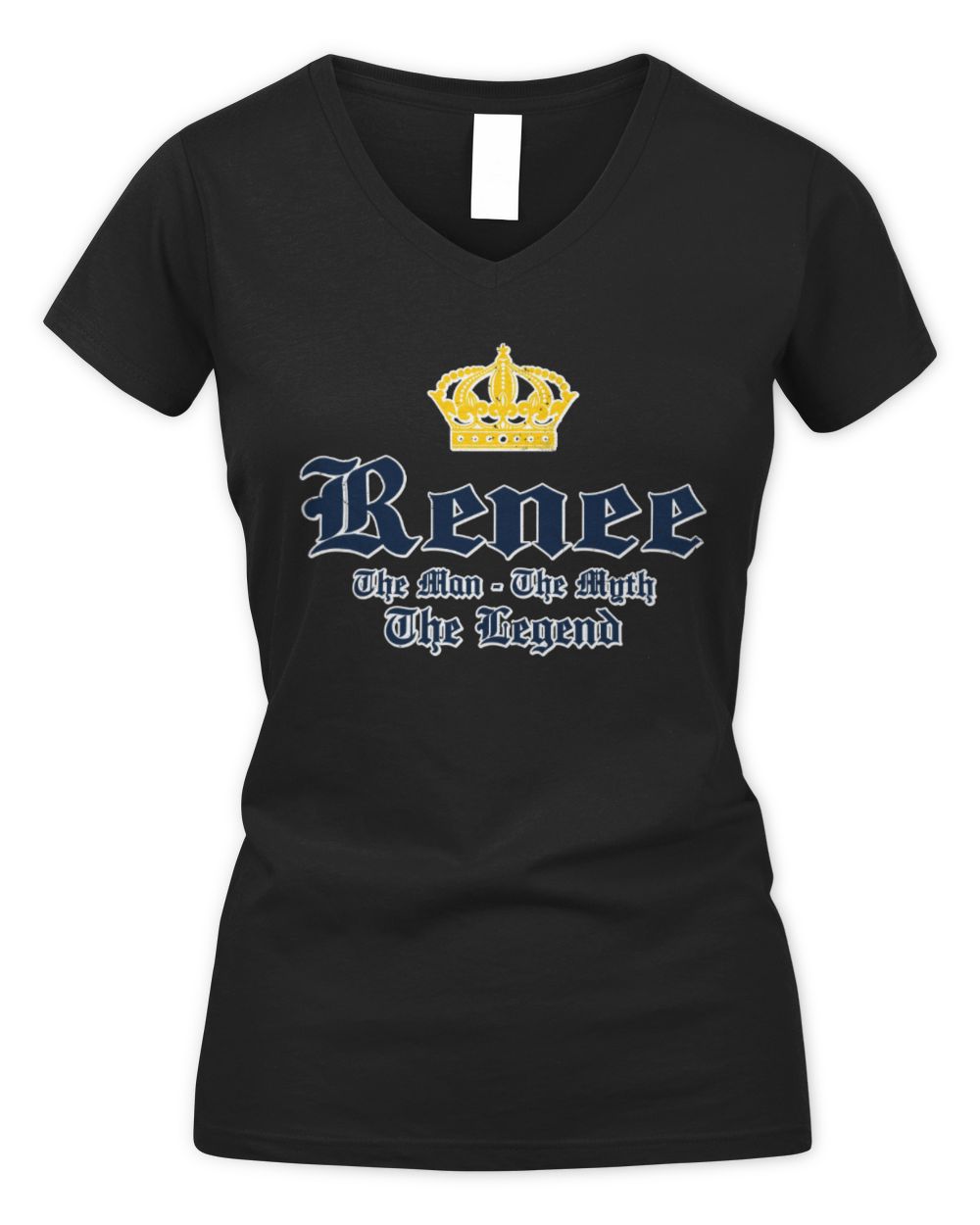 The Man The Myth The Legend Corona Beer T-Shirt RENEE M1-S83 / Women's V-Neck T-Shirt / black