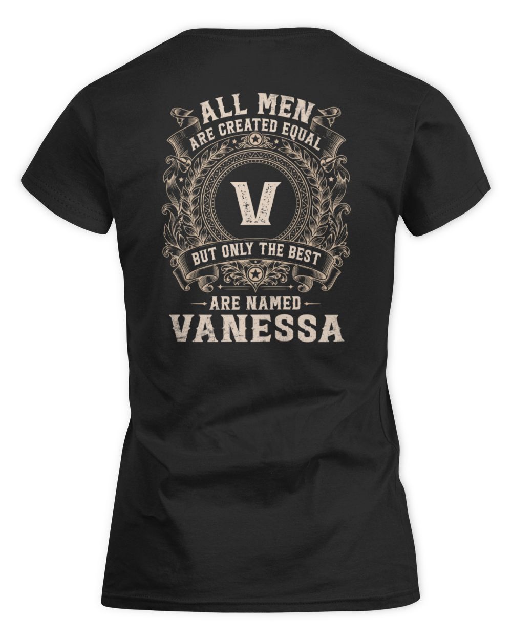 All Men Are Created Equal Cool Logo Shirt VANESSA M1-60 / Women's Standard T-Shirt / black