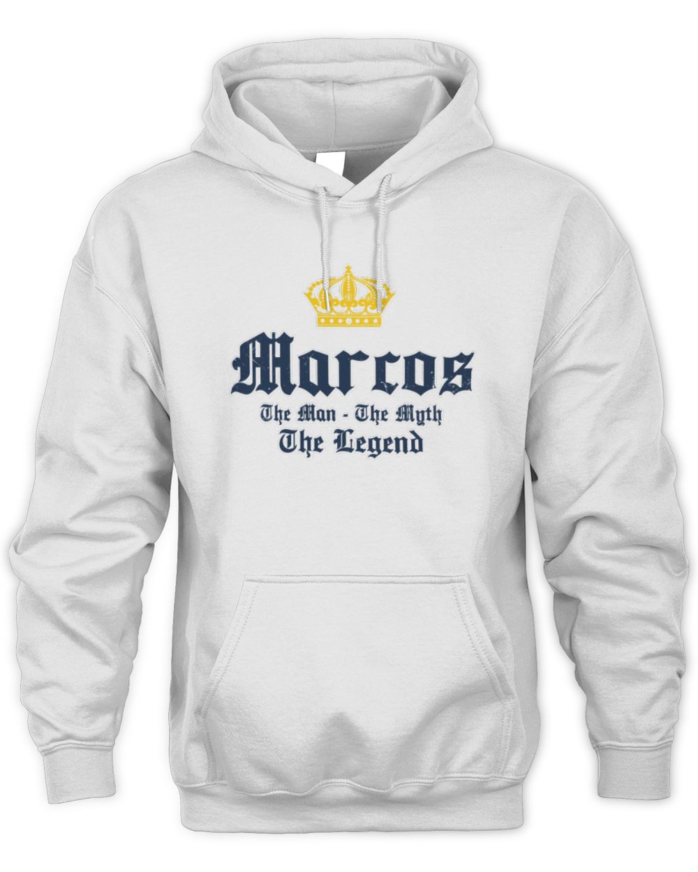 The Man The Myth The Legend Corona Beer T-Shirt MARCOS M1-S83 / Unisex Hoodie / white