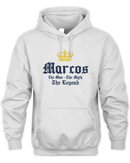 The Man The Myth The Legend Corona Beer T-Shirt MARCOS M1-S83 / Unisex Hoodie / white