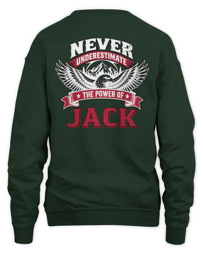 Never Underestimate Your Name Eagle Mountain Shirt JACK M1-61 / Unisex Sweatshirt / forest green