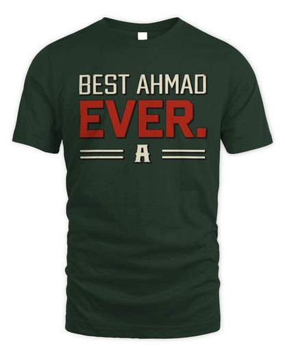 Best Your Name Ever Cool Shirt AHMAD M1-58 / Unisex Standard T-Shirt / forest green