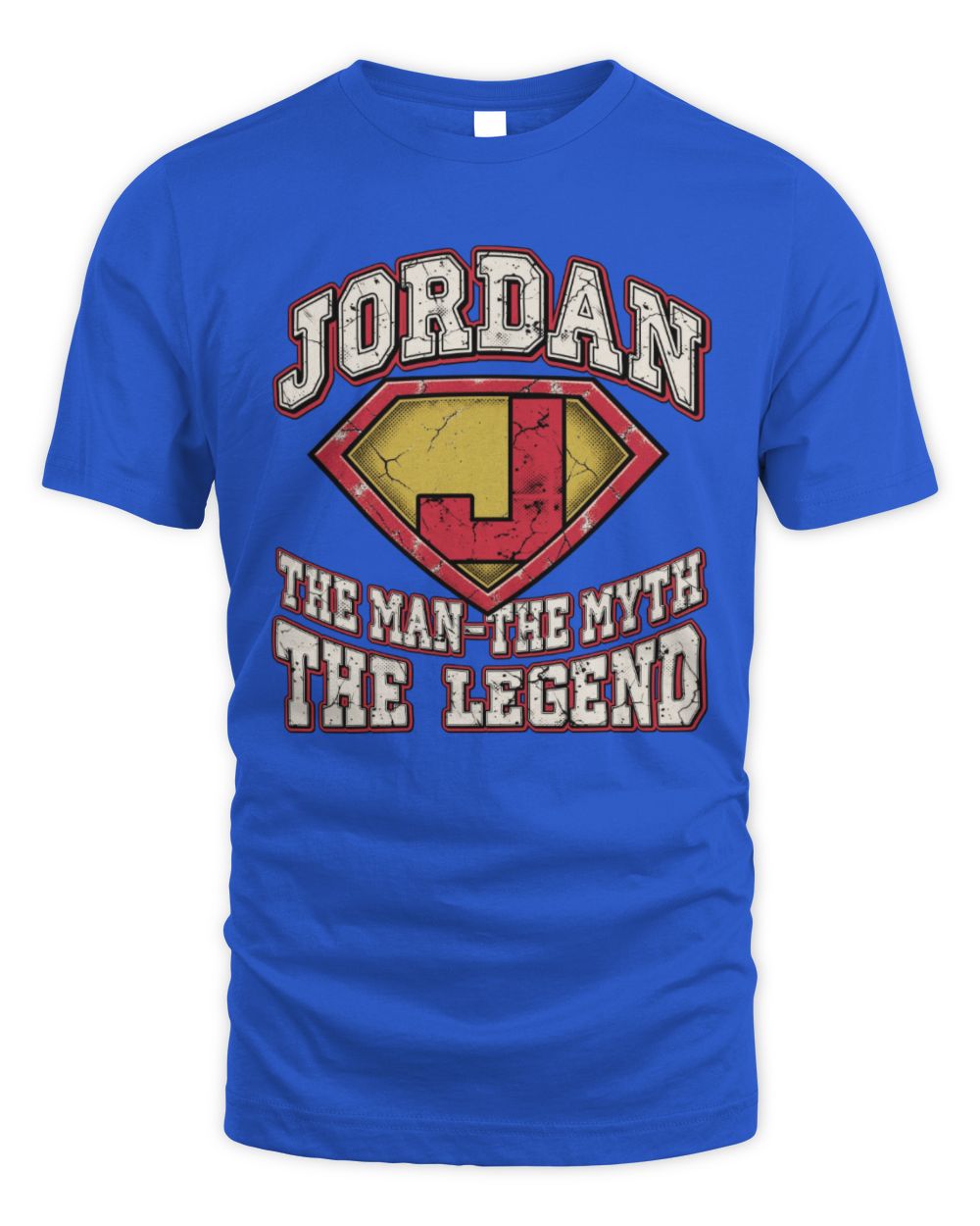 The Man The Myth The Legend Superman Graphic T-Shirt JORDAN M1-74 / Unisex Standard T-Shirt / royal