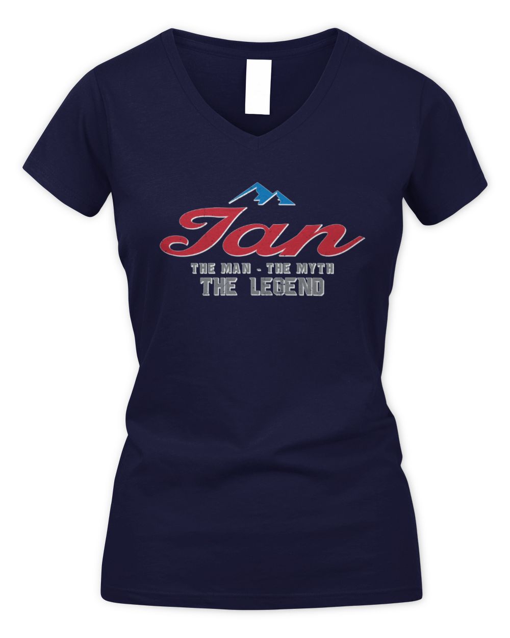 The Man The Myth The Legend Coors Light Beer T-Shirt IAN M1-S84 / Women's V-Neck T-Shirt / navy