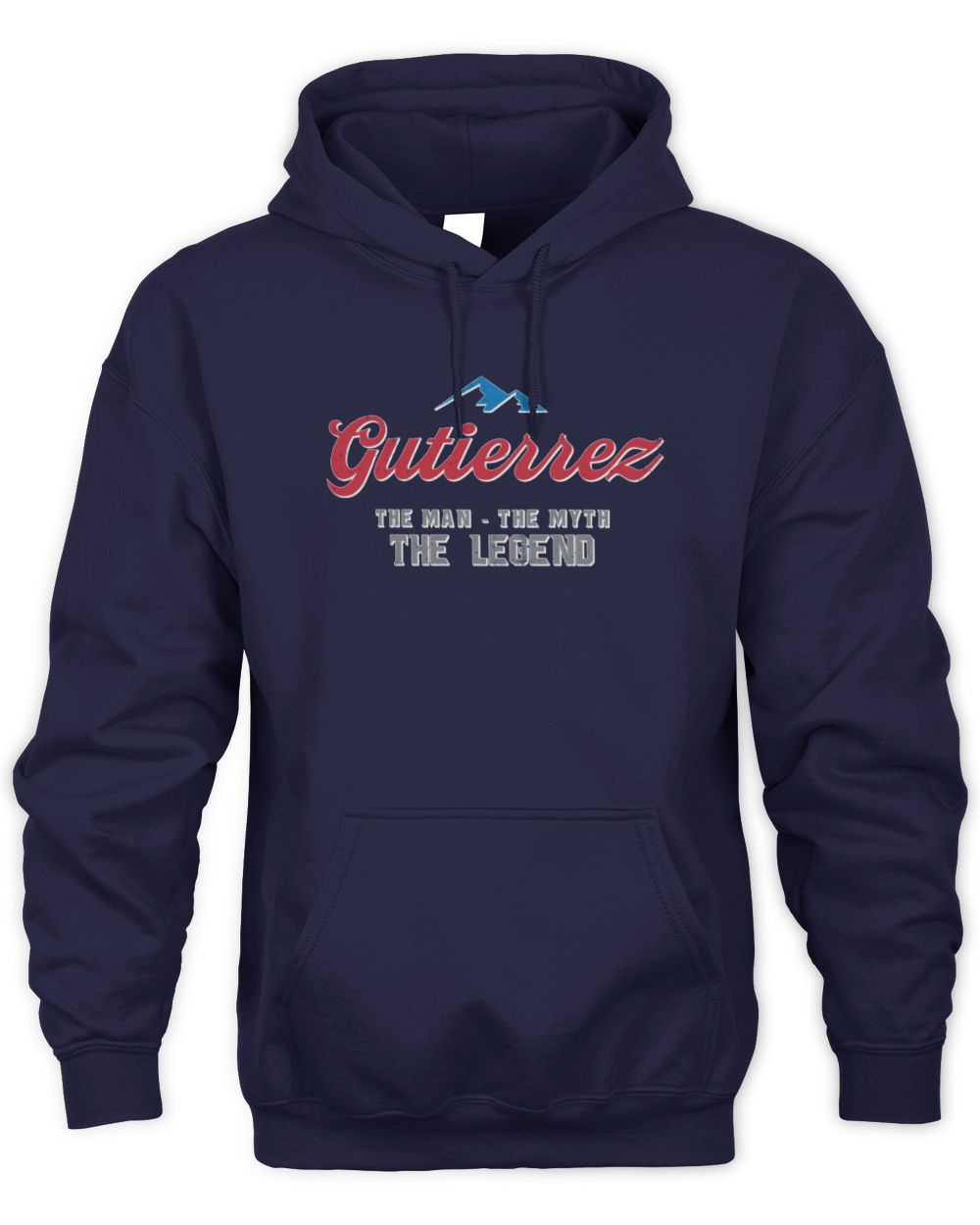 The Man The Myth The Legend Coors Light Beer T-Shirt GUTIERREZ M1-S84 / Unisex Hoodie / navy