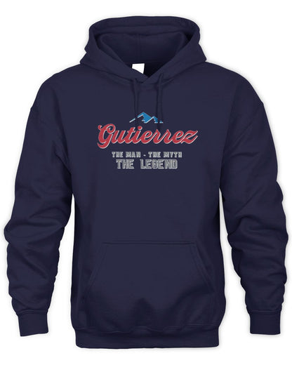 The Man The Myth The Legend Coors Light Beer T-Shirt GUTIERREZ M1-S84 / Unisex Hoodie / navy