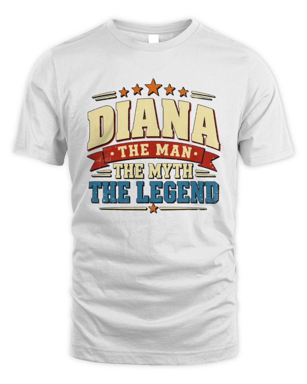 The Man The Myth The Legend Ribbon Vintage T-Shirt DIANA M1-56 / Unisex Standard T-Shirt / white