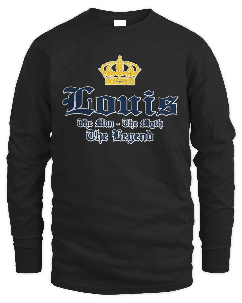 The Man The Myth The Legend Corona Beer T-Shirt LOUIS M1-S83 / Men's Long Sleeved T-Shirt / black
