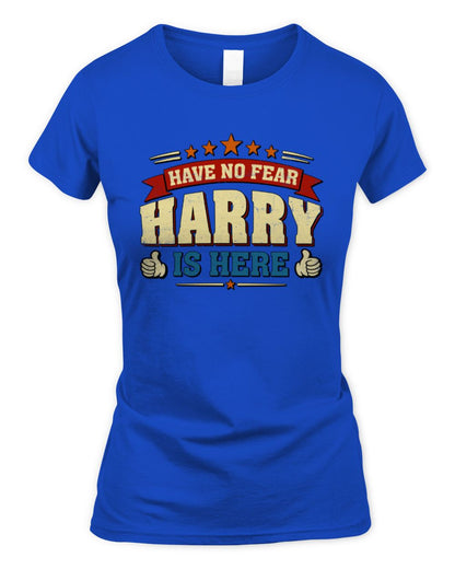 Have No Fear Your Name Is Here Cool Graphic T-Shirt HARRY M1-71 / Women's Standard T-Shirt / royal