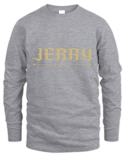 The Man The Myth The Legend Western Shirt JERRY M1-78 / Men's Long Sleeved T-Shirt / sport grey