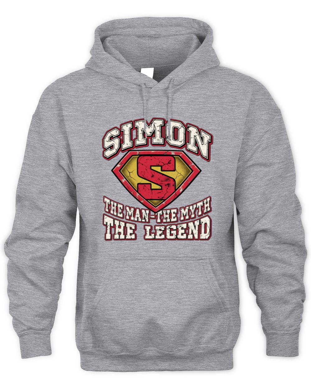 The Man The Myth The Legend Superman Graphic T-Shirt SIMON M1-74 / Unisex Hoodie / sport grey