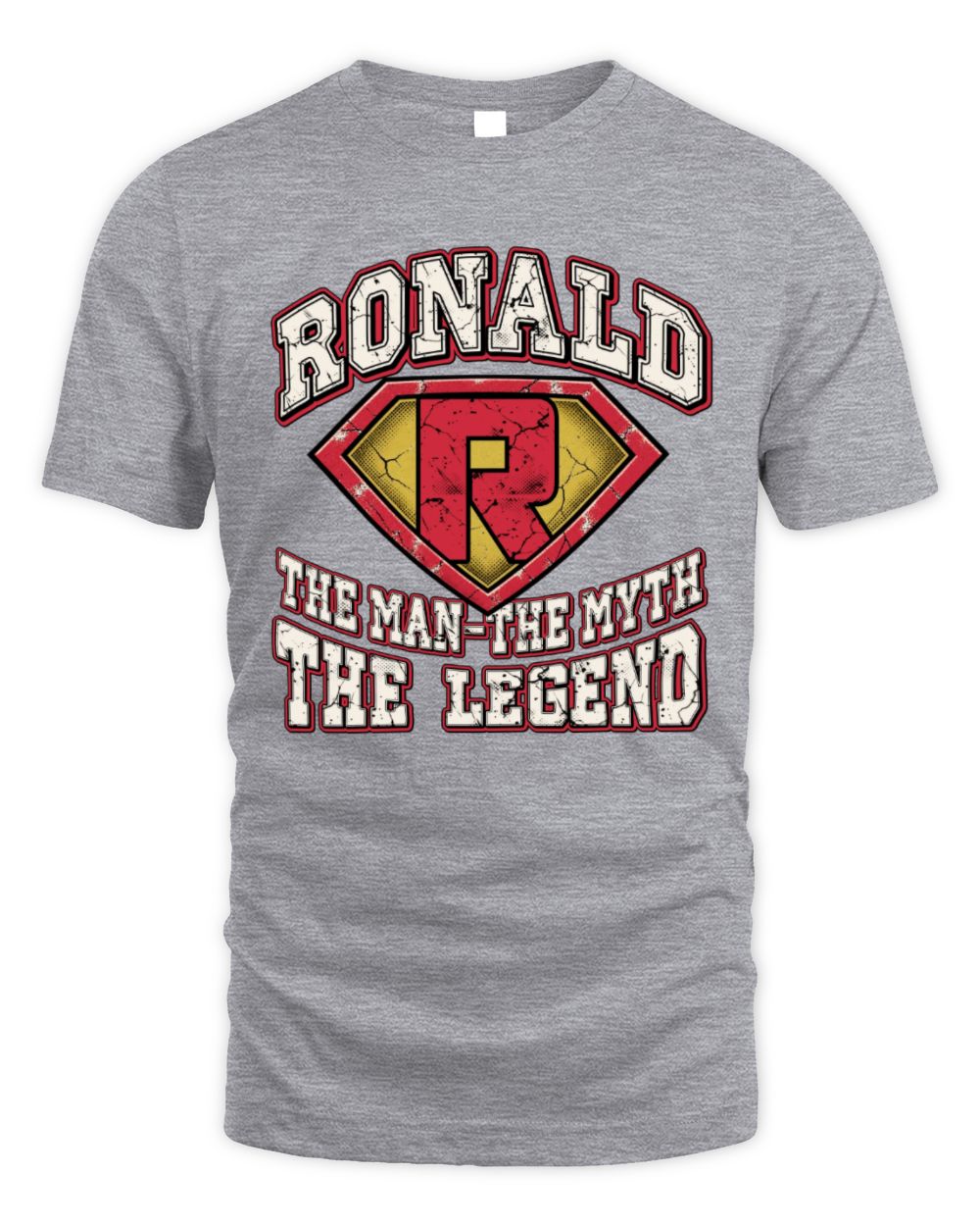 The Man The Myth The Legend Superman Graphic T-Shirt RONALD M1-74 / Unisex Standard T-Shirt / sport grey