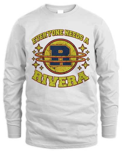 Everyone Needs a Your Name Shirt RIVERA M1-76 / Men's Long Sleeved T-Shirt / white