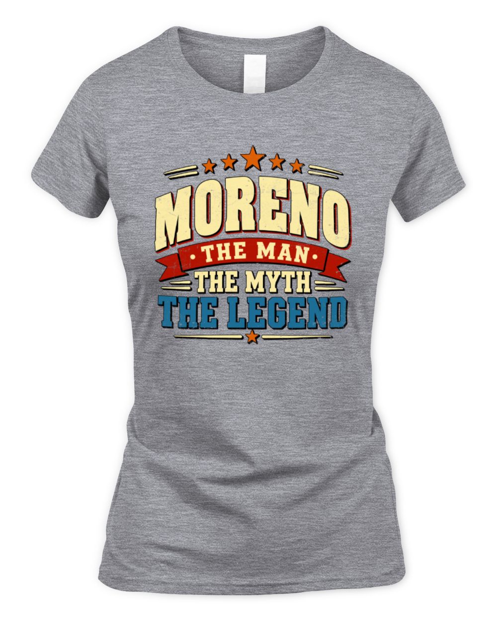 The Man The Myth The Legend Ribbon Vintage T-Shirt MORENO M1-56 / Women's Standard T-Shirt / sport grey