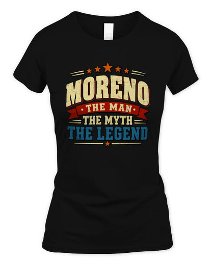 The Man The Myth The Legend Ribbon Vintage T-Shirt MORENO M1-56 / Women's Standard T-Shirt / black
