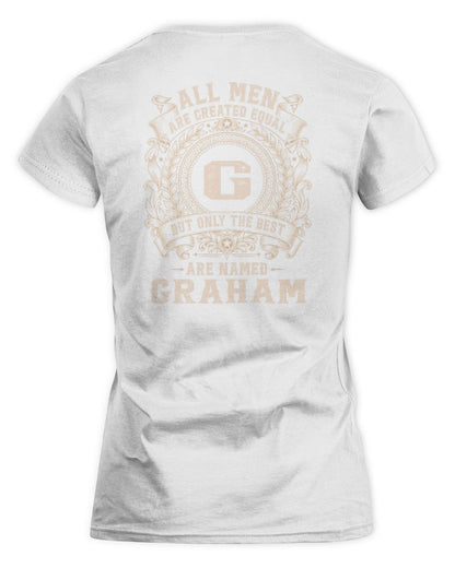 All Men Are Created Equal Cool Logo Shirt GRAHAM M1-60 / Women's Standard T-Shirt / white