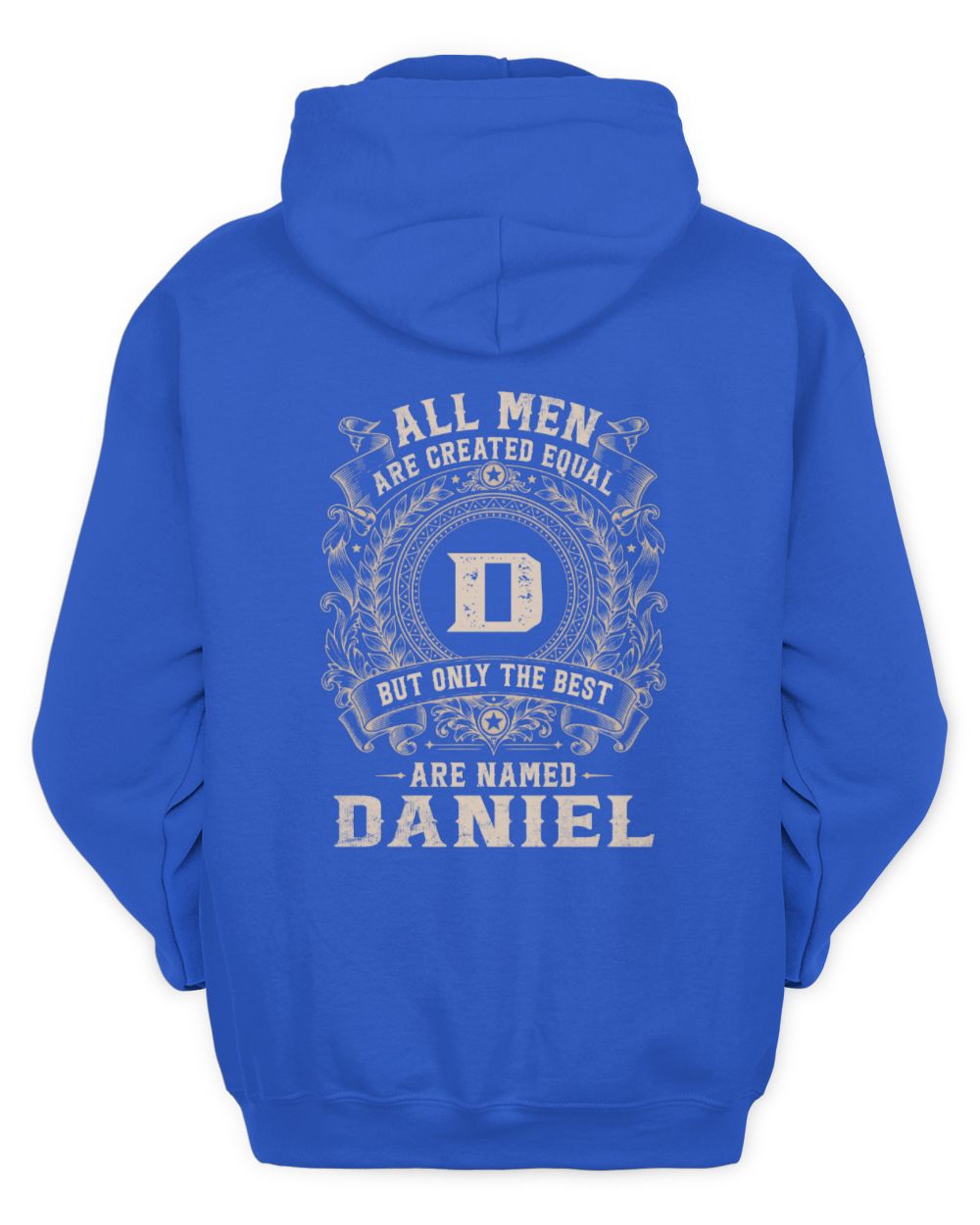 All Men Are Created Equal Cool Logo Shirt DANIEL M1-60 / Unisex Hoodie / royal