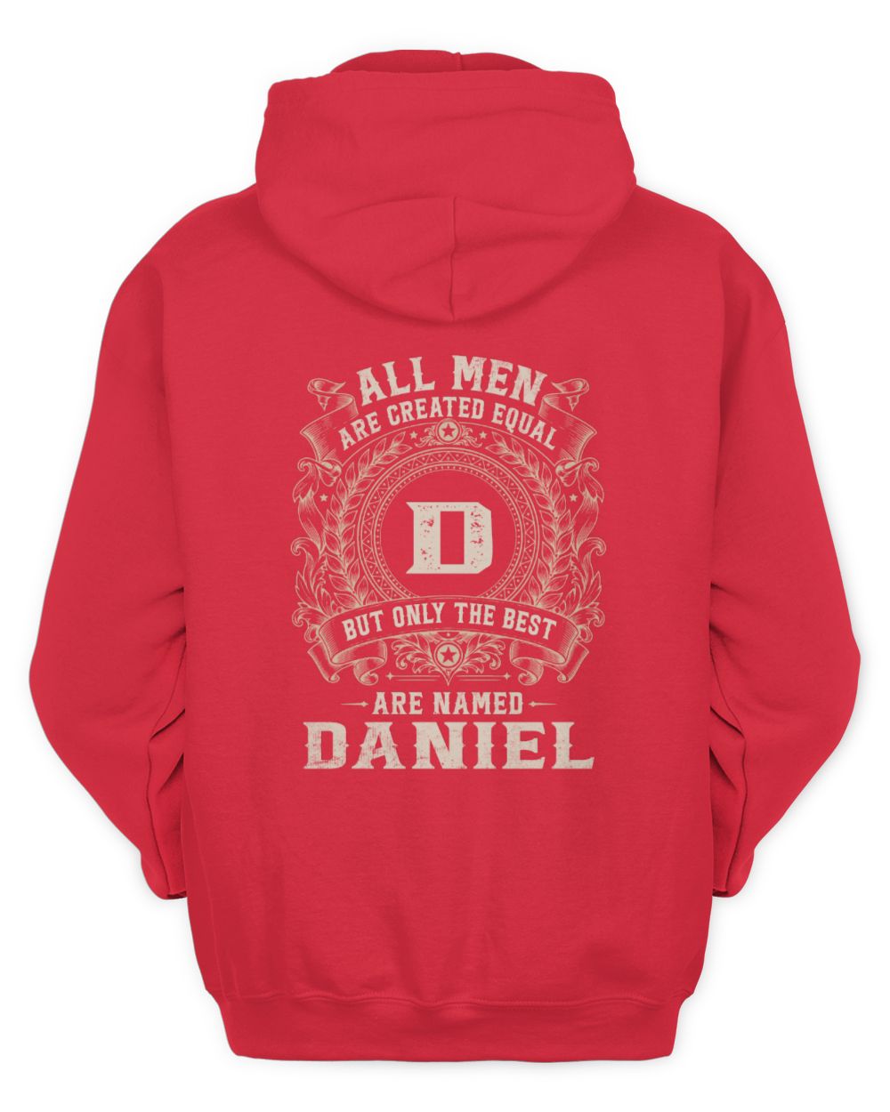 All Men Are Created Equal Cool Logo Shirt DANIEL M1-60 / Unisex Hoodie / red