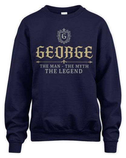 The Man The Myth The Legend Western Shirt GEORGE M1-78 / Unisex Sweatshirt / navy