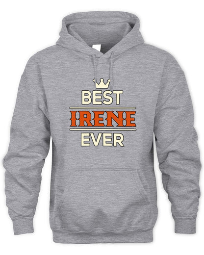 Best Your Name With Crown Shirt IRENE M1-59 / Unisex Hoodie / sport grey