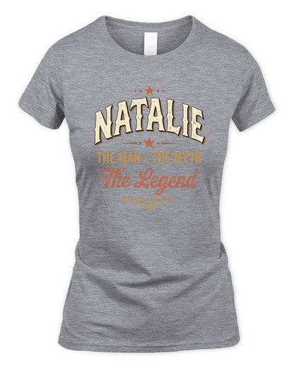 I'm Name I'm Not Rude I Just Have The Balls Funny T-Shirt NATALIE M1-77 / Women's Standard T-Shirt / sport grey