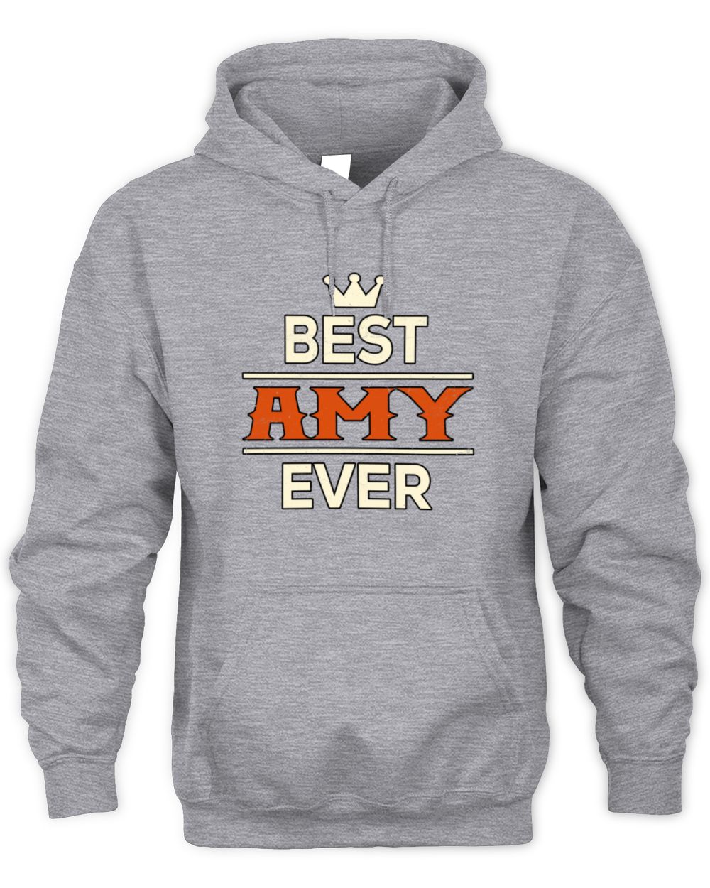 Best Your Name With Crown Shirt AMY M1-59 / Unisex Hoodie / sport grey