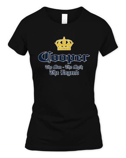 The Man The Myth The Legend Corona Beer T-Shirt COOPER M1-S83 / Women's Standard T-Shirt / black