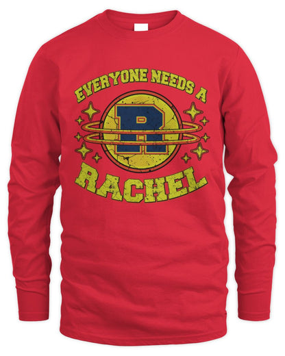 Everyone Needs a Your Name Shirt RACHEL M1-76 / Men's Long Sleeved T-Shirt / red
