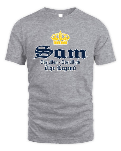 The Man The Myth The Legend Corona Beer T-Shirt SAM M1-S83 / Unisex Standard T-Shirt / sport grey