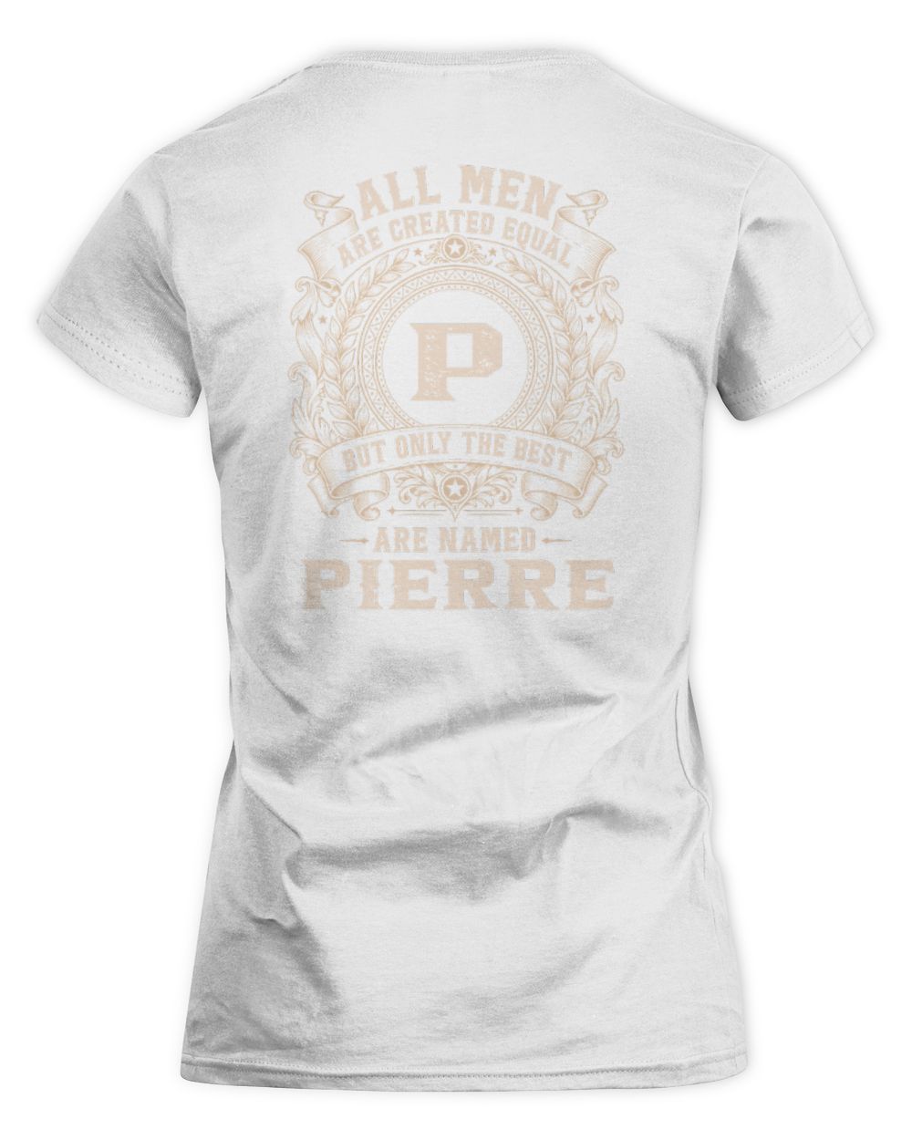 All Men Are Created Equal Cool Logo Shirt PIERRE M1-60 / Women's Standard T-Shirt / white