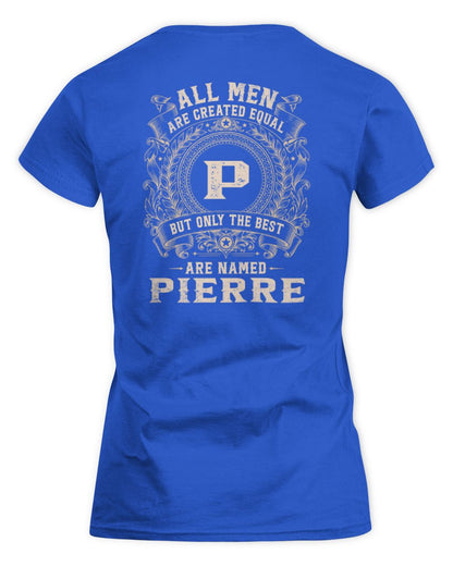 All Men Are Created Equal Cool Logo Shirt PIERRE M1-60 / Women's Standard T-Shirt / royal