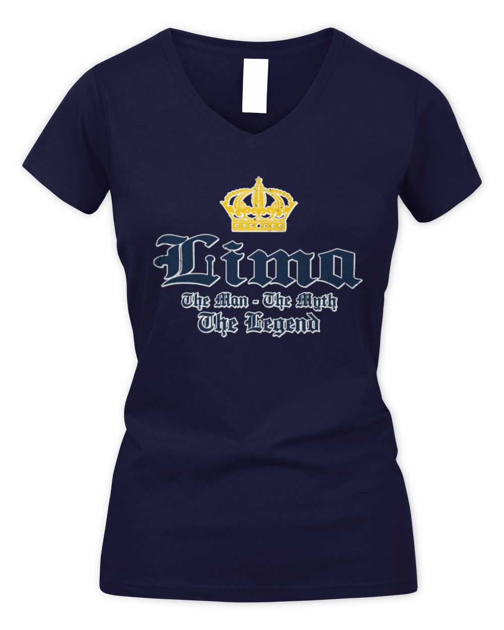 The Man The Myth The Legend Corona Beer T-Shirt LIMA M1-S83 / Women's V-Neck T-Shirt / navy