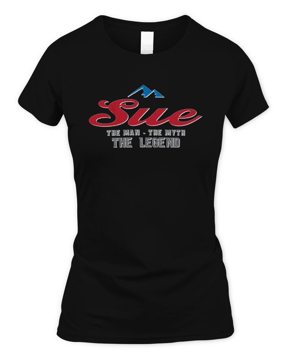 The Man The Myth The Legend Coors Light Beer T-Shirt SUE M1-S84 / Women's Standard T-Shirt / black