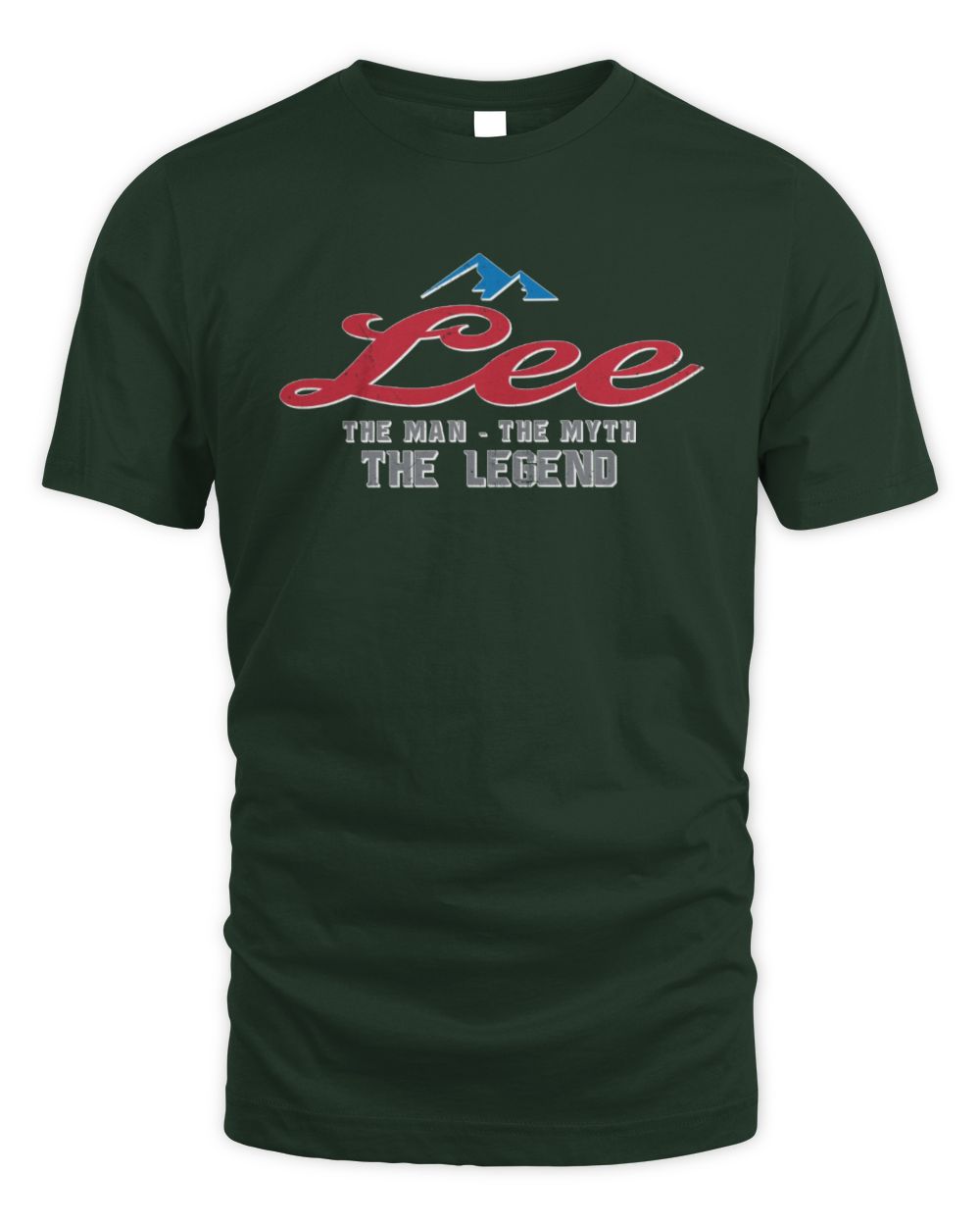 The Man The Myth The Legend Coors Light Beer T-Shirt LEE M1-S84 / Unisex Standard T-Shirt / forest green