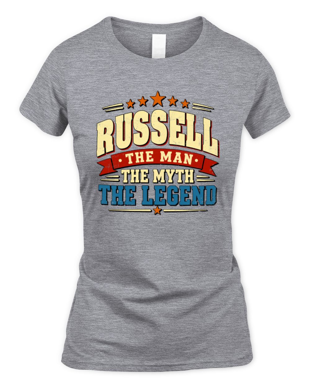 The Man The Myth The Legend Ribbon Vintage T-Shirt RUSSELL M1-56 / Women's Standard T-Shirt / sport grey