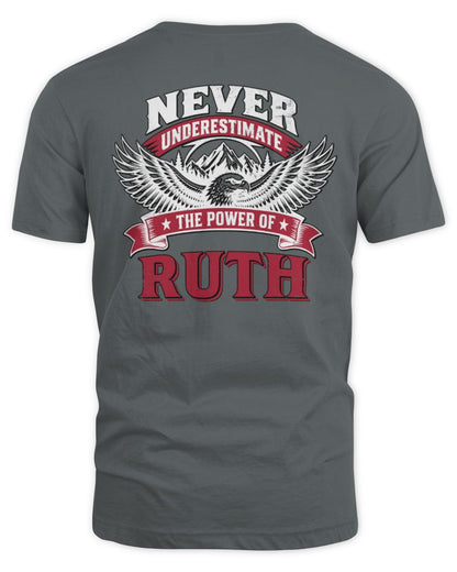 Never Underestimate Your Name Eagle Mountain Shirt RUTH M1-61 / Unisex Standard T-Shirt / charcoal