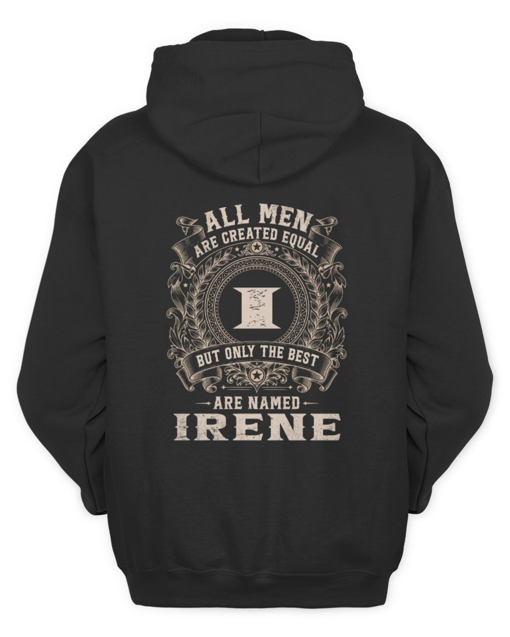 All Men Are Created Equal Cool Logo Shirt IRENE M1-60 / Unisex Hoodie / black