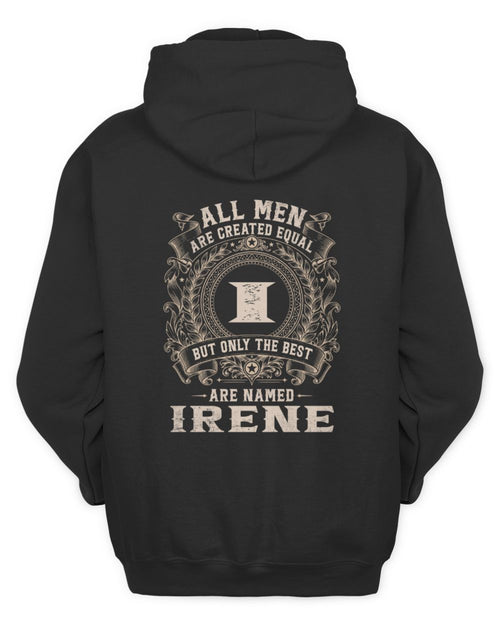 All Men Are Created Equal Cool Logo Shirt IRENE M1-60 / Unisex Hoodie / black