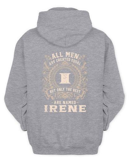 All Men Are Created Equal Cool Logo Shirt IRENE M1-60 / Unisex Hoodie / sport grey
