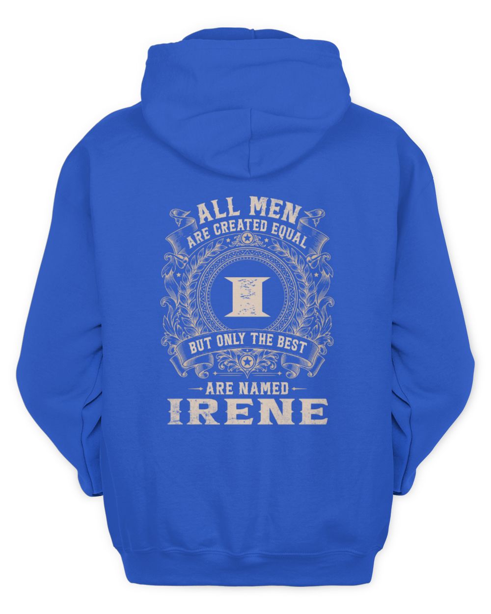All Men Are Created Equal Cool Logo Shirt IRENE M1-60 / Unisex Hoodie / royal