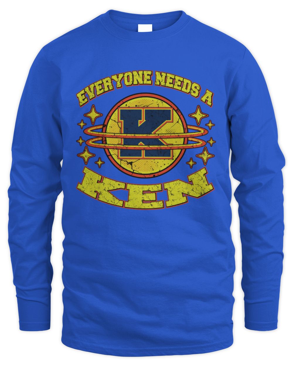 Everyone Needs a Your Name Shirt KEN M1-76 / Men's Long Sleeved T-Shirt / royal
