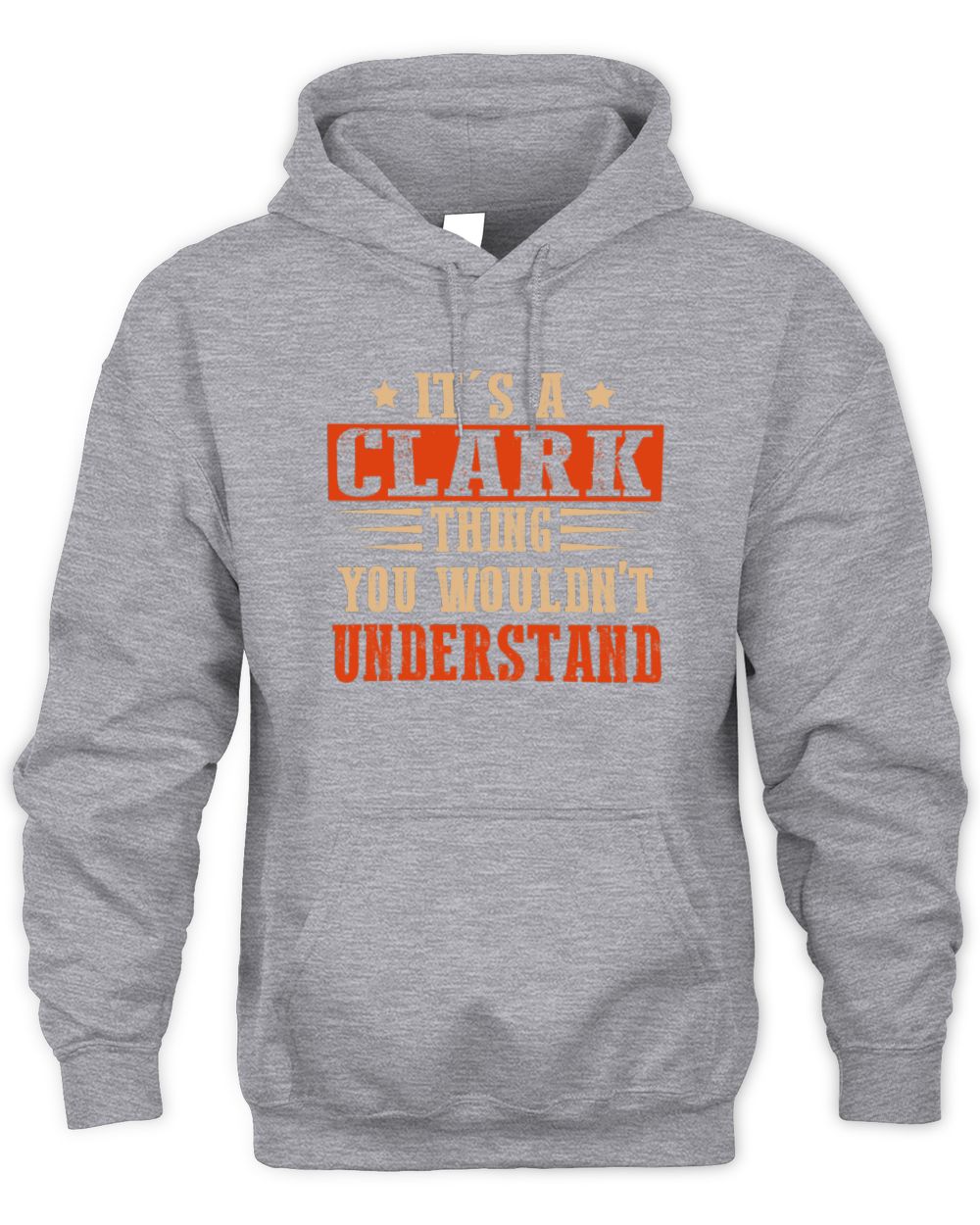 It's a Name Thing Personalized Funny Shirt CLARK M1-51 / Unisex Hoodie / sport grey