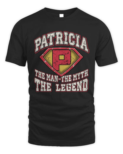 The Man The Myth The Legend Superman Graphic T-Shirt PATRICIA M1-74 / Unisex Standard T-Shirt / black
