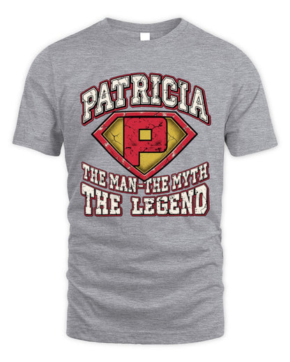The Man The Myth The Legend Superman Graphic T-Shirt PATRICIA M1-74 / Unisex Standard T-Shirt / sport grey