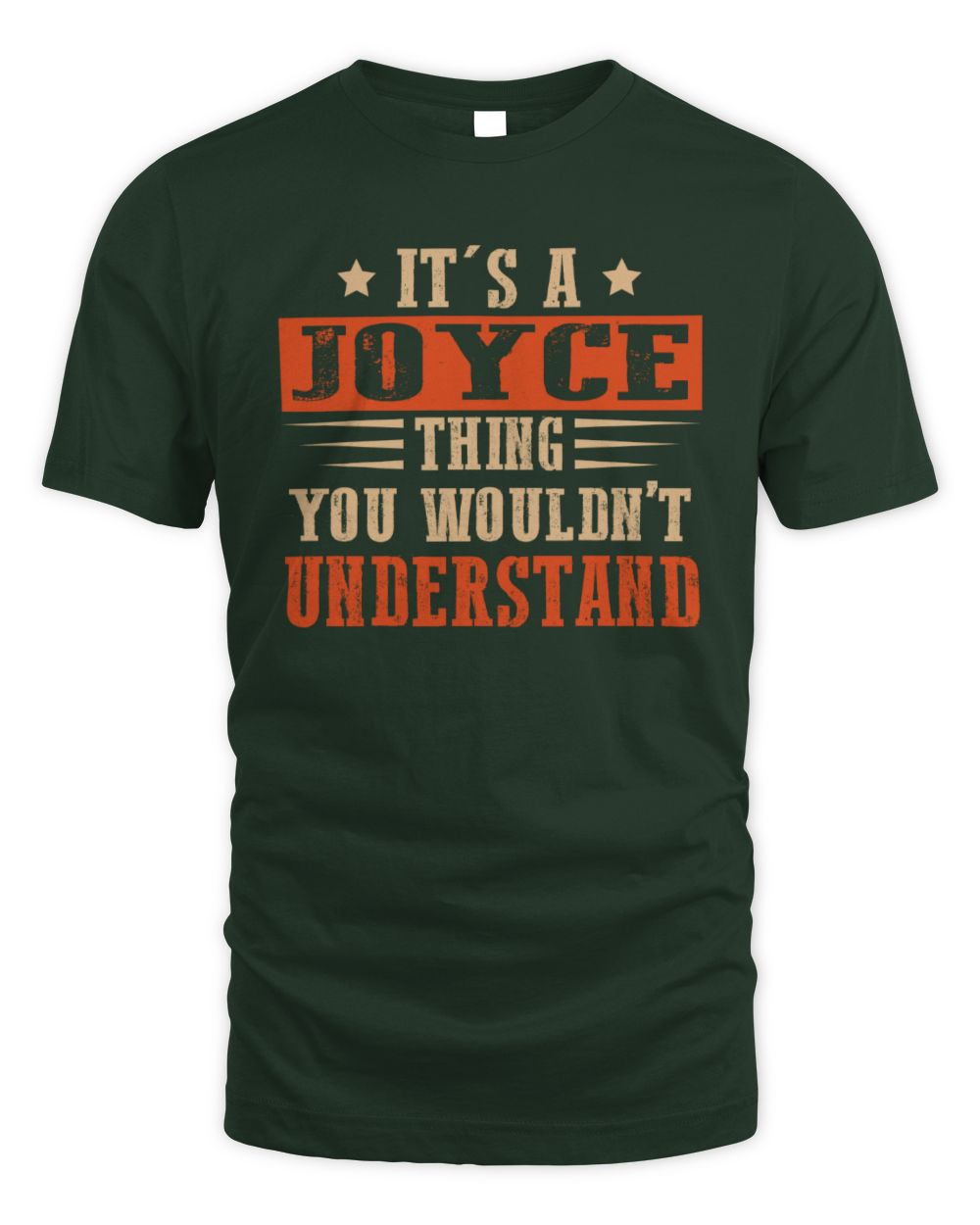 It's a Name Thing Personalized Funny Shirt JOYCE M1-51 / Unisex Standard T-Shirt / forest green