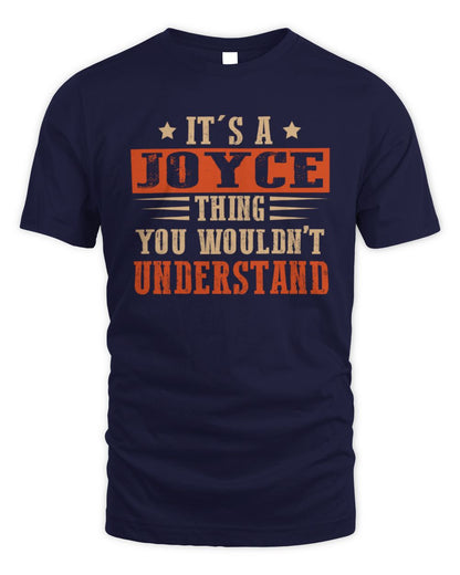 It's a Name Thing Personalized Funny Shirt JOYCE M1-51 / Unisex Standard T-Shirt / navy