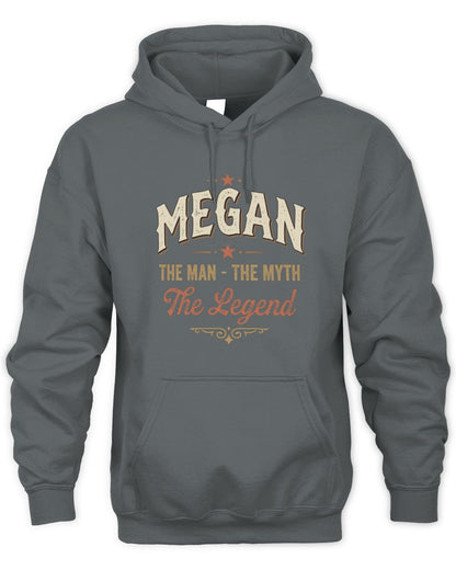 I'm Name I'm Not Rude I Just Have The Balls Funny T-Shirt MEGAN M1-77 / Unisex Hoodie / charcoal
